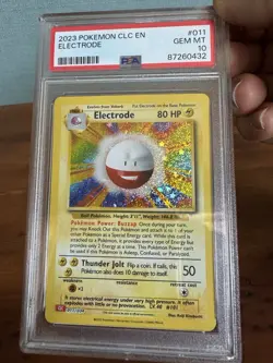 2023 Pokemon Classic Collection Electrode #11 PSA Gem Mint 10 - Image 1