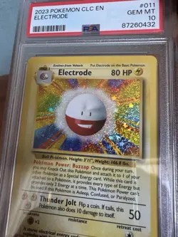2023 Pokemon Classic Collection Electrode #11 PSA Gem Mint 10 - Image 2
