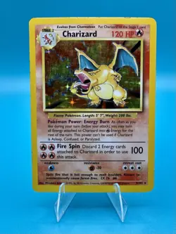 Pokemon TCG 1999 Charizard 4/102 Base Set Holo Vintage LP - Image 1