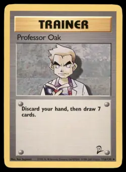 Professor Oak Base Set 2 #088/102 Pokemon Card NM - Image 1