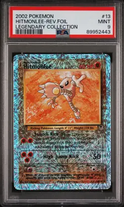 HITMONLEE 2002 Pokemon Legendary Collection Reverse Foil PSA 9 #13 - Image 1