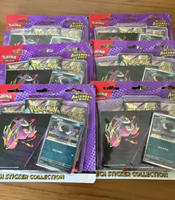 (Set of 6) Pokemon TCG: Ascended Heroes Tech Sticker Collection Ghastly - Image 2