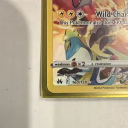 Pokemon TCG Pikachu 160/159 Crown Zenith Secret Rare Holo Wild Charge 2023 - Image 3