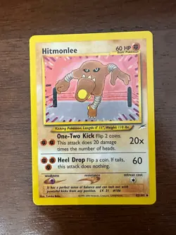 Hitmonlee Neo Destiny 42/105 LP Pokemon TCG Rare! - Image 1