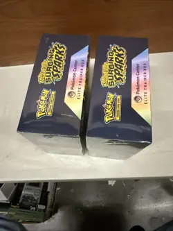 (2) Lot 2024 Pokemon Surging Sparks Sealed Pokemon Center ETB Elite Trainer Box - Image 3