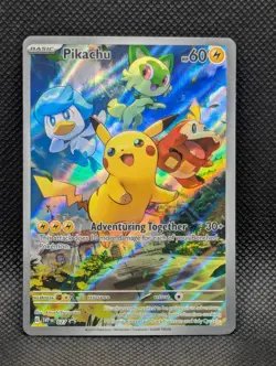 Pikachu SVP EN 027 Black Star Promo Paldea Evolved Pokemon TCG - Image 1