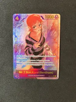 MR.2.BON.KUREI (Bentham) Alternate Art (EB01-061 SEC) One Piece ENGLISH 🔥 Mint - Image 1