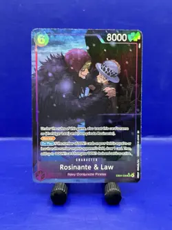 One Piece TCG Rosinante & Law (Alt. Art) The Azure Seas Seven EB04-038 SR Foil - Image 1