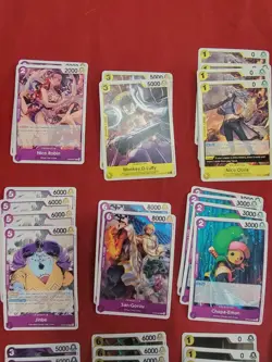One Piece TCG Custom Purple Yellow Nico Robin Deck Ready to Play - Image 5
