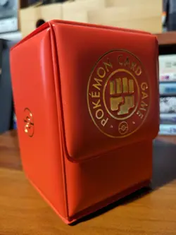 Pokemon TCG Card Deck Box / Case - Fighting Type RED JAPAN EXCLUSIVE (UK POST) - Image 1