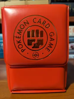 Pokemon TCG Card Deck Box / Case - Fighting Type RED JAPAN EXCLUSIVE (UK POST) - Image 2