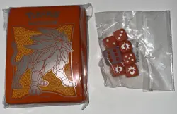 2017 Pokemon Solgaleo Sun & Moon ETB Card 65 Sleeves And 7 Dice New - Image 1