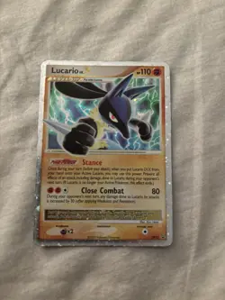 Pokemon Lucario LV.X DP12 Promo Holo English 2007 Level Up 110HP 80ATK TCG Card - Image 1