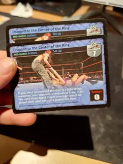 WWE Raw Deal - Dragged to the Center of the Ring - Lot of 2 - Set-Up Card - Image 1