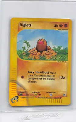 DIGLETT 106/165 - REVERSE HOLO - Expedition - E-READER WOTC Pokemon Card HP/DMG - Image 1