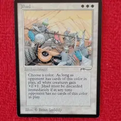 Magic: The Gathering Jihadd Enchantment White Brian Snoddy - Image 1