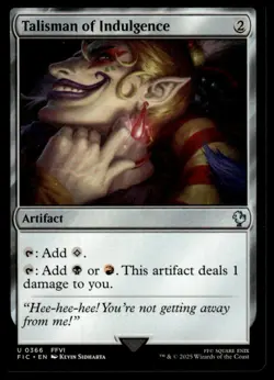 Commander: FINAL FANTASY #366 Talisman of Indulgence - Image 1