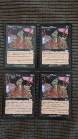 Magic: the Gathering / MtG Engineered Plague x4 Urza's Legacy - Image 1