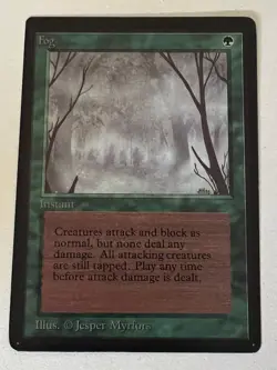 Magic the Gathering MTG Beta Fog LP+ (Beta Bob) - Image 1