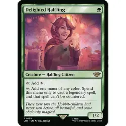 Delighted Halfling Universes Beyond: LTR R 0158 MTG NM - Image 1