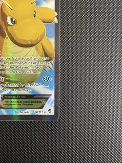 Dragonite EX 108/111 X & Y Furious Fists Ultra Rare Full Art Holo Pokemon Card - Image 5