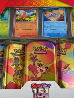 Pokemon TCG Scarlet and Violet 151 Mini Tins 5 Pack Factory Sealed - Image 2
