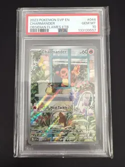 2023 POKEMON SVP EN-SV BLACK STAR PROMO #044 CHARMANDER PSA 10 - Image 1