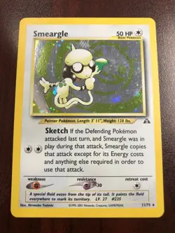 Pokemon Smeargle 11/75 Neo Discovery Holofoil - LP - Image 1