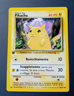 Pokemon Pikachu 58/102 set Base Prima Edizione ITA - Vintage - Image 1