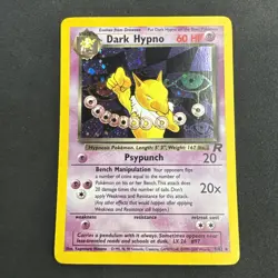 Dark Hypno 9/82 Team Rocket Holo Pokemon - Image 1