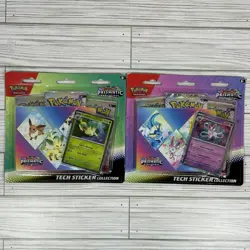 Pokemon TCG Prismatic Evolutions Tech Sticker Collection Lot of 2 - Image 1
