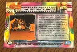 THE ULTIMATE MATCH #34 Topps Pokemon Blue Label Mewtwo Strikes Back - Image 2