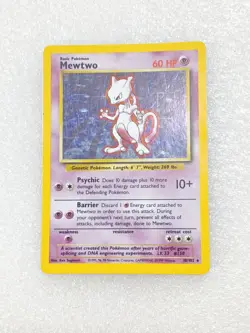 Pokemon TCG Mewtwo Holo 10/102 - Base Set - WOTC Vintage 1999 - MP - Image 3