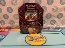 Pokemon TCG PALDEAN FATES Tin CHARIZARD EX - Destino di Paldea ENGLISH - Image 1