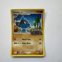 2009 Pokemon Pokemon Rumble Lucario #12/16 LP-MP - Image 1