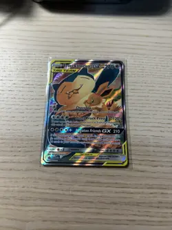 Pokemon TCG Eevee & Snorlax GX SM169 full art holo tag team MINT CONDITION - Image 3
