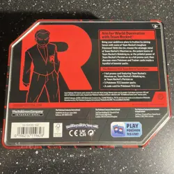 Pokemon 2025 Collectors Tin - TEAM ROCKET'S MEWTWO EX (5 Packs & 1 Foil) Sealed - Image 2