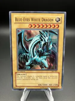 Yu-Gi-Oh Blue-Eyes White Dragon SKE-001 Holo Rare 1st Edition - Image 1