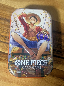 In Hand Monkey.D.Luffy Tin Pack Vol.2 New Sealed English One Piece TCG - Image 1