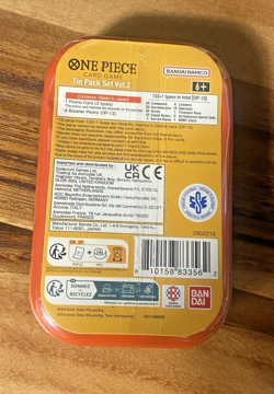 In Hand Monkey.D.Luffy Tin Pack Vol.2 New Sealed English One Piece TCG - Image 2