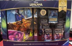 Disney Lorcana First Chapter Collector Set Bundle - 6 packs, portfolio, & promo - Image 1