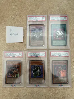 Yugioh Ancient Sanctuary 1st Edition PSA 9 Graded Card Lot - Image 1