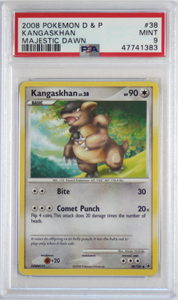 2008 Pokemon D&P Majestic Dawn # 38 Kangaskhan PSA 9 Card MINT! Diamond & Pearl - Image 1