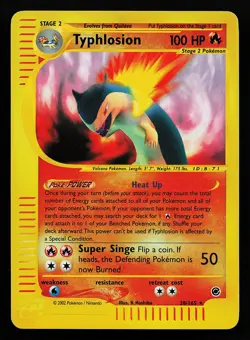 Typhlosion 28/165 Reverse Holo Rare Expedition Pokemon Card - Image 1