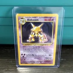 Alakazam 1/102 Base Set Holo Pokemon Card TCG - Image 1