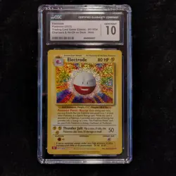 Pokemon Electrode 011/034 Trading Card Game Classic Holo CGC 10 2023 - Image 1