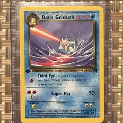Pokemon Card - Dark Golduck Team Rocket 37/82 Uncommon 1st Edition NM - Image 1