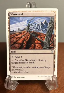MTG Wasteland White Border Mystery Booster 2 MB2 Magic The Gathering LP - Image 1