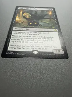 Nine-Lives Familiar R 006 MTG Foundations NM English Cat FDN - Image 2