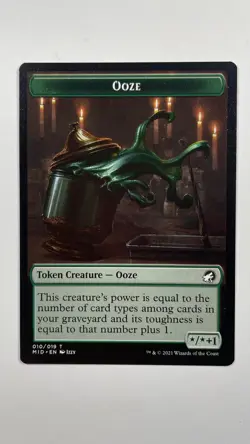 MTG Innistrad Midnight Hunt Ooze 010 Token Magic the Gathering - Image 1